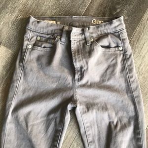 Gap true rise skinny gray pants